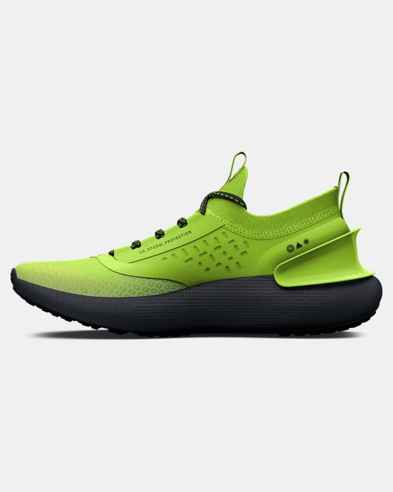 Unisex UA HOVR™ Phantom 3 Storm Running Shoes in Green image number 1